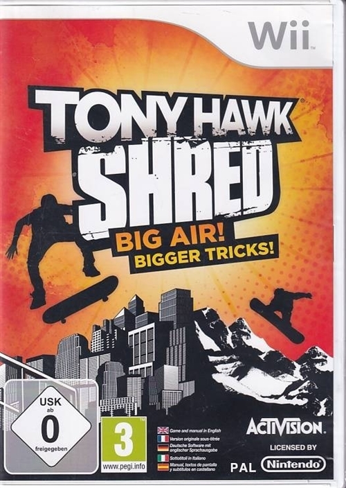 Tony Hawk Shred - Nintendo Wii - (B Grade) (Used) (Eng)